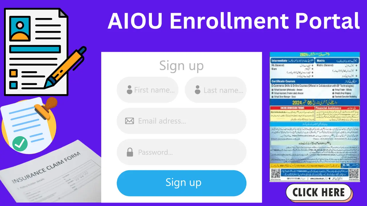 AIOU Enrollment Portal 2024 – Enrollment AIOU Edu Pk 2024